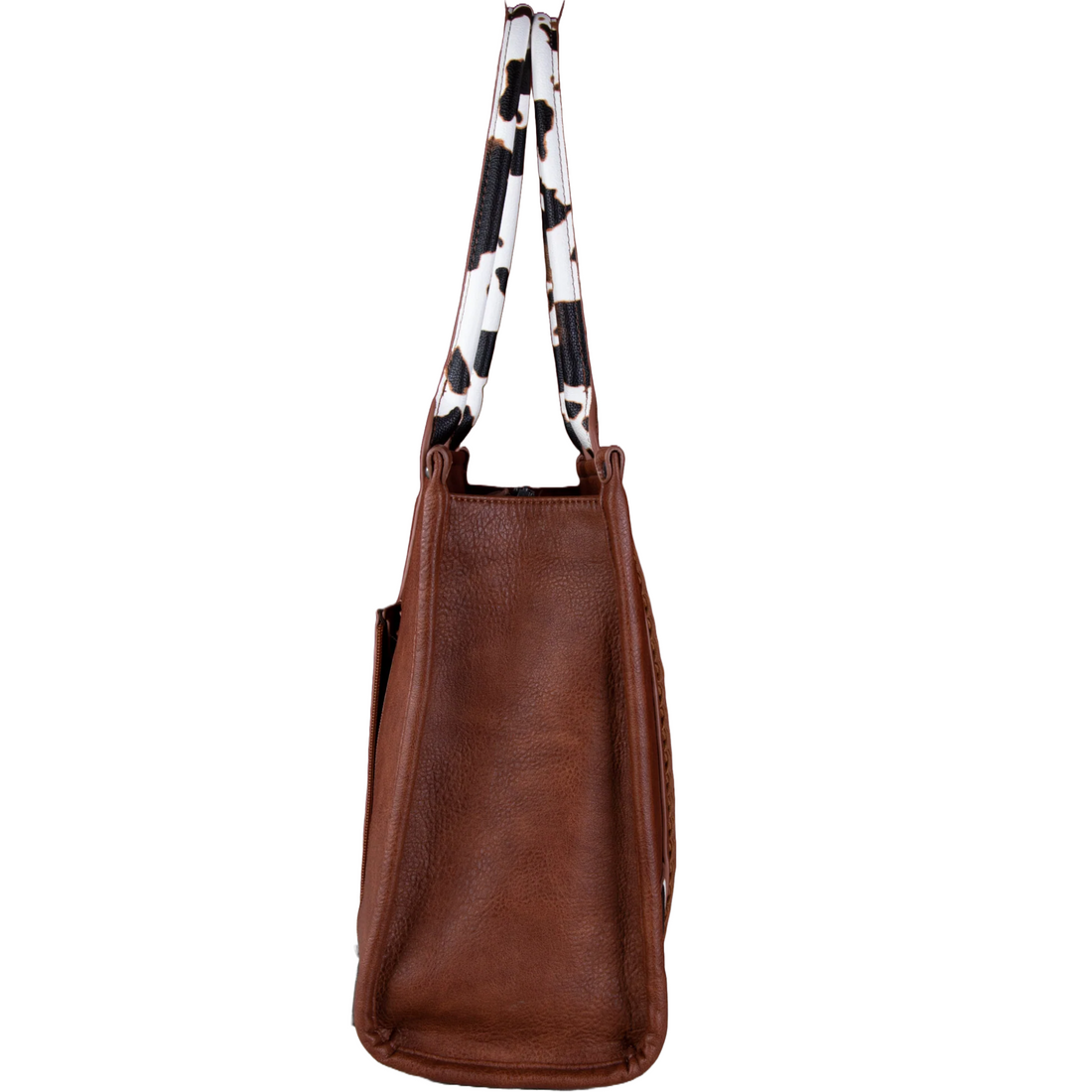 WRANGLER: Large Cow Print Tote