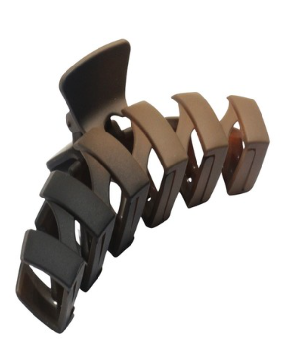 Black/Brown Ombre Zig Zag Claw Clip