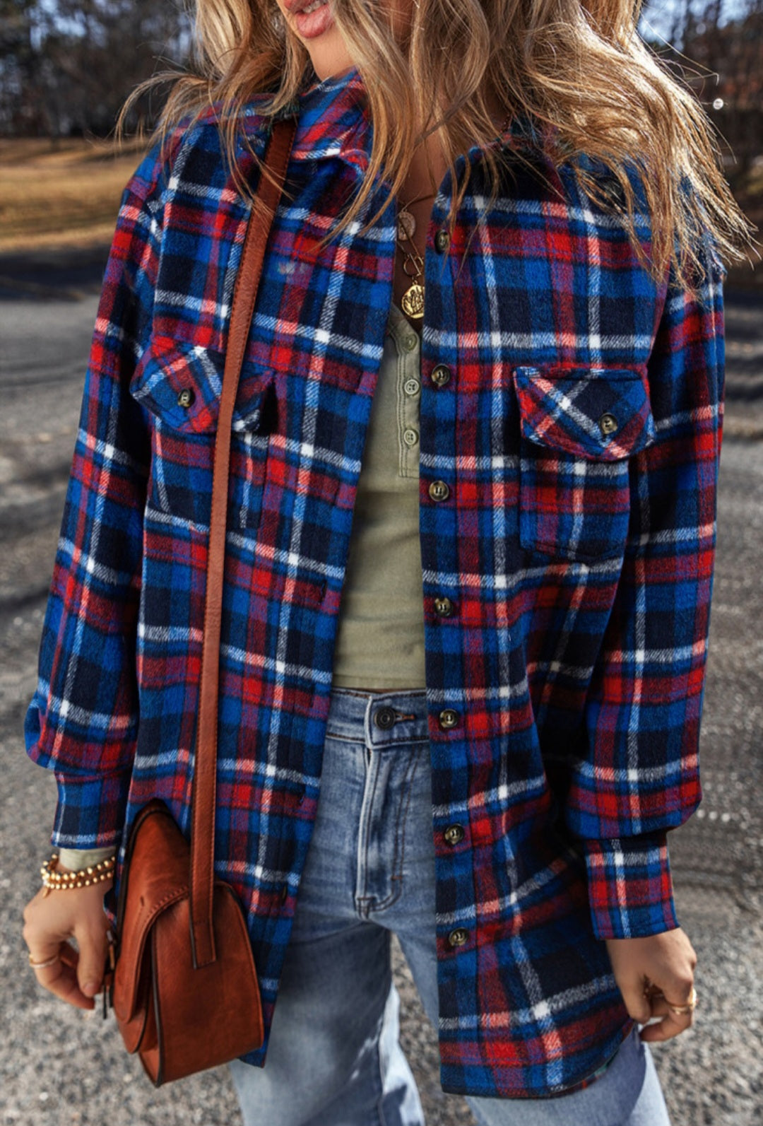 Americana Plaid Button Up