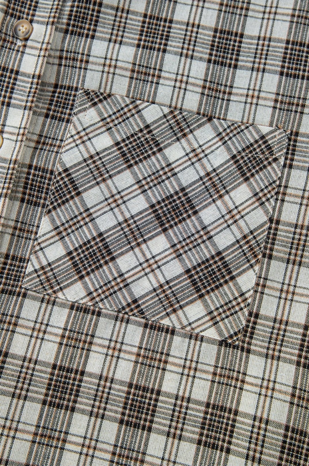 Black Plaid Button Up