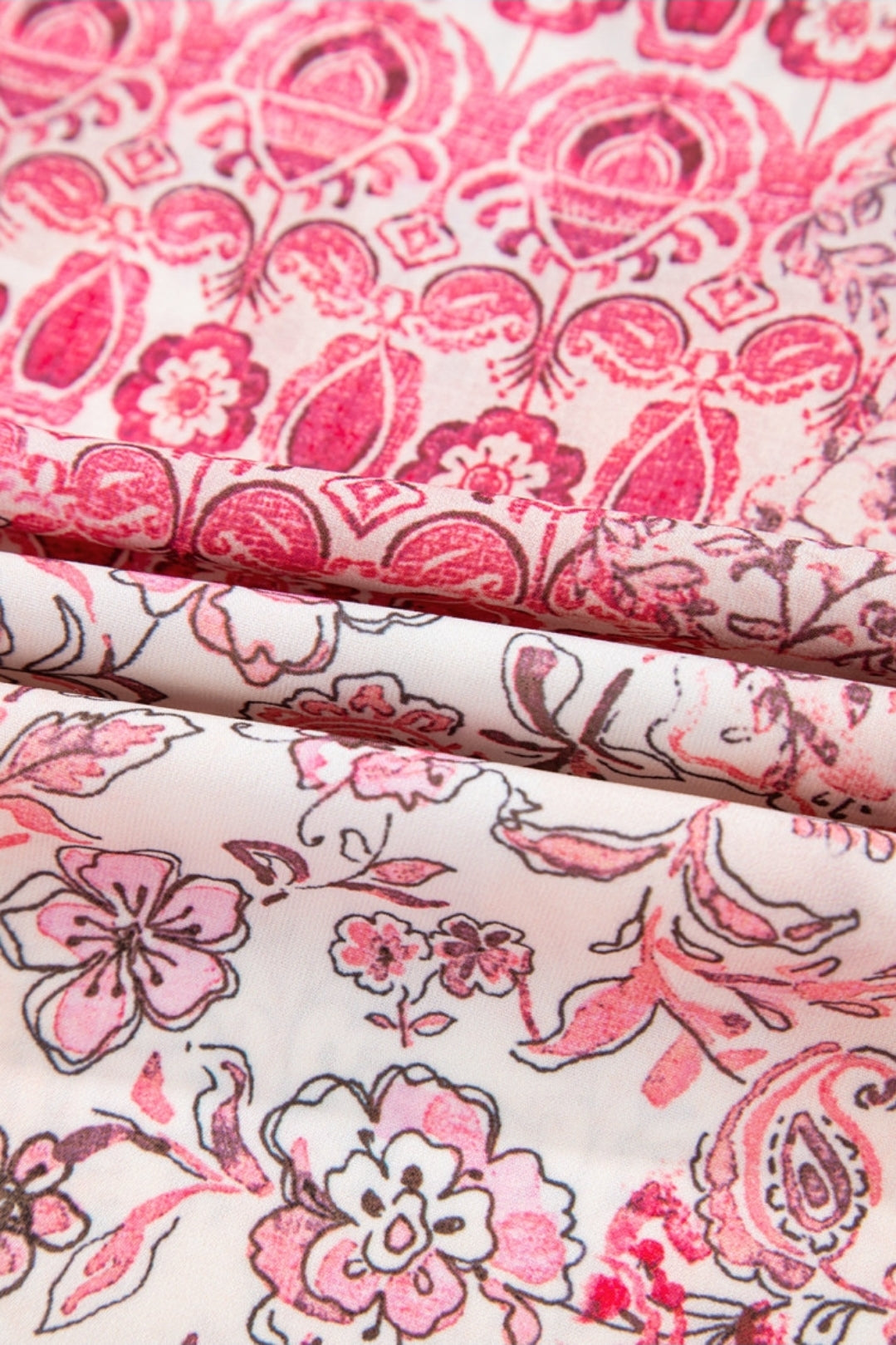 Pink Colorblock Maxi Skirt