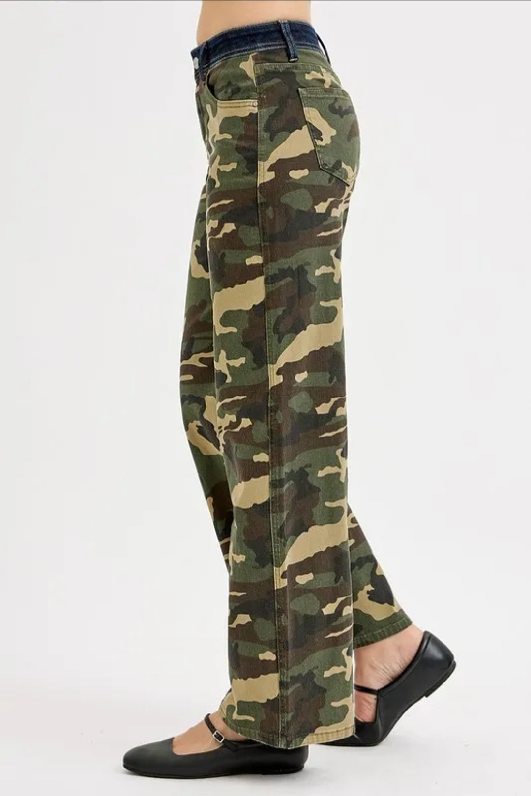 Risen: Straight Leg Camo Jeans