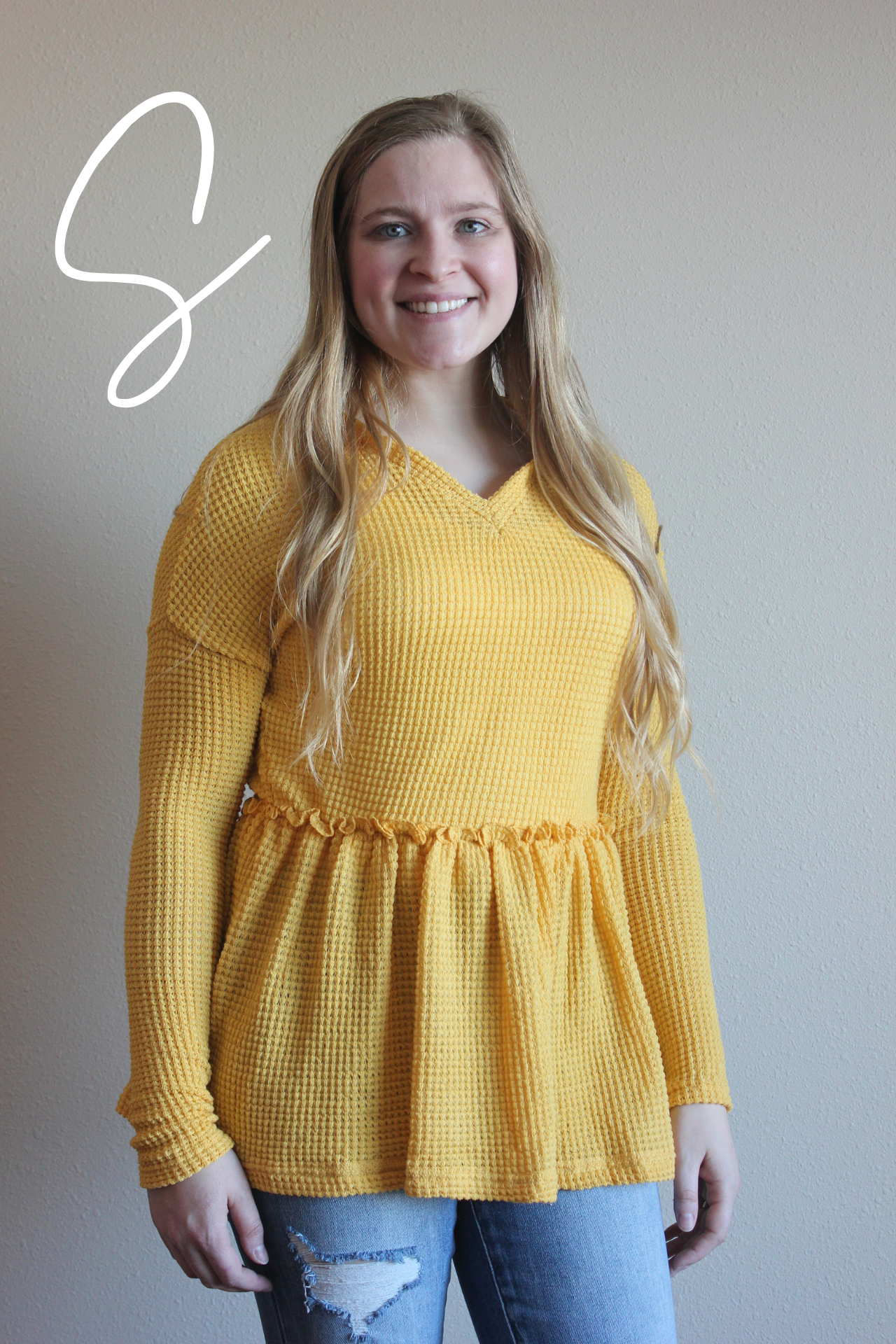 Yellow Knit Top