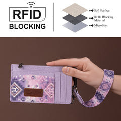 WRANGLER: Purple Aztec Wristlet