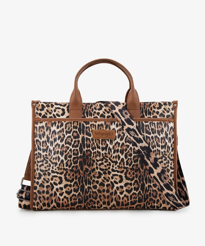 WRANGLER: Leopard Work Tote