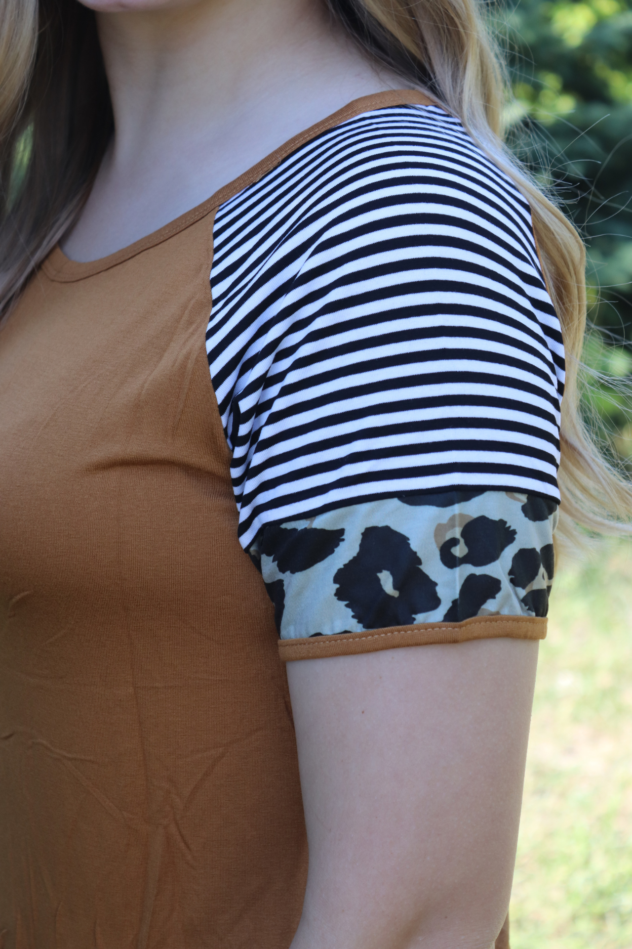 Brown Leopard T-shirt Dress