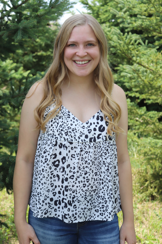 Leopard Spaghetti Strap Tank