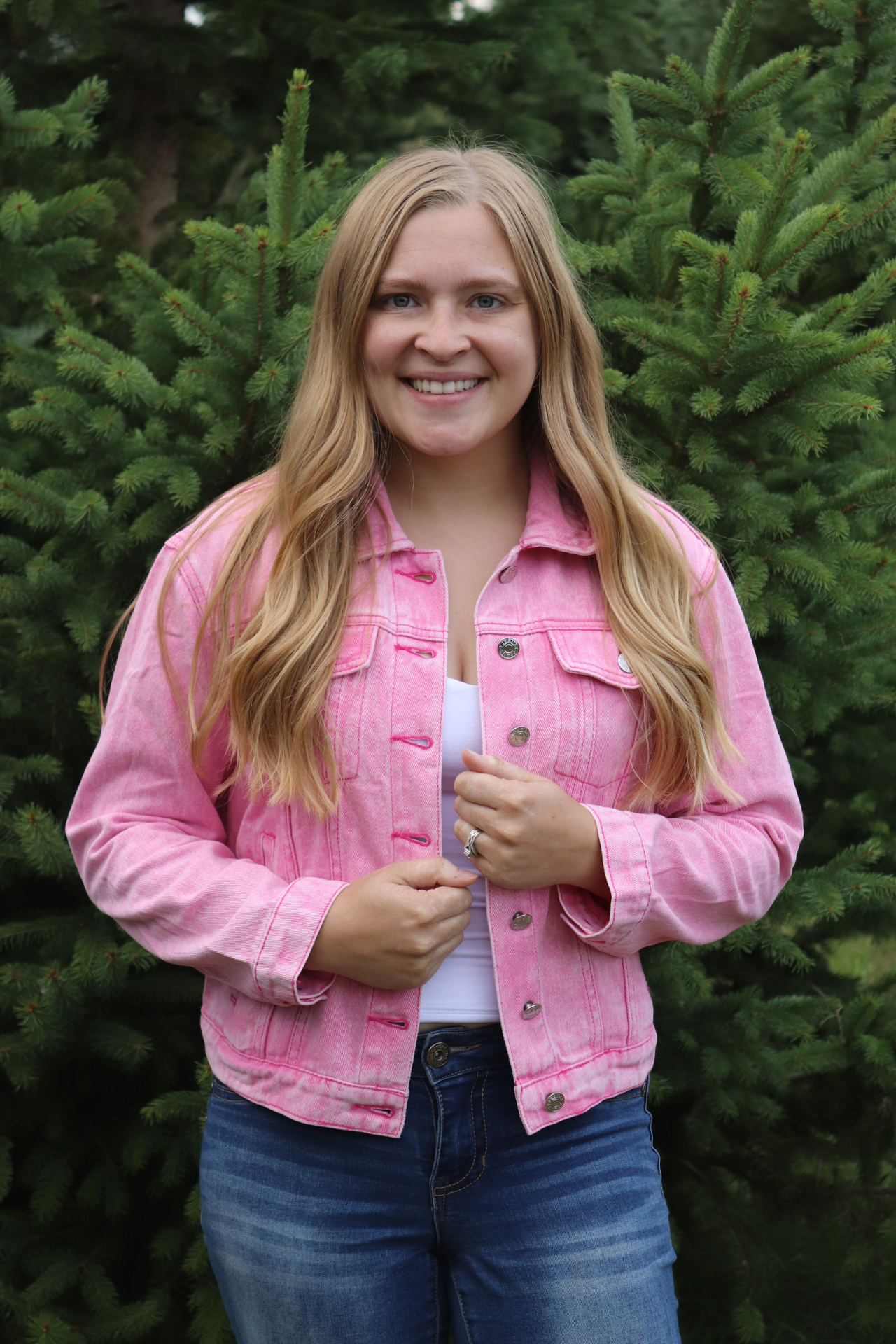 Pink Denim Jacket