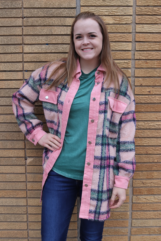 Shades of Spring Plaid Shacket