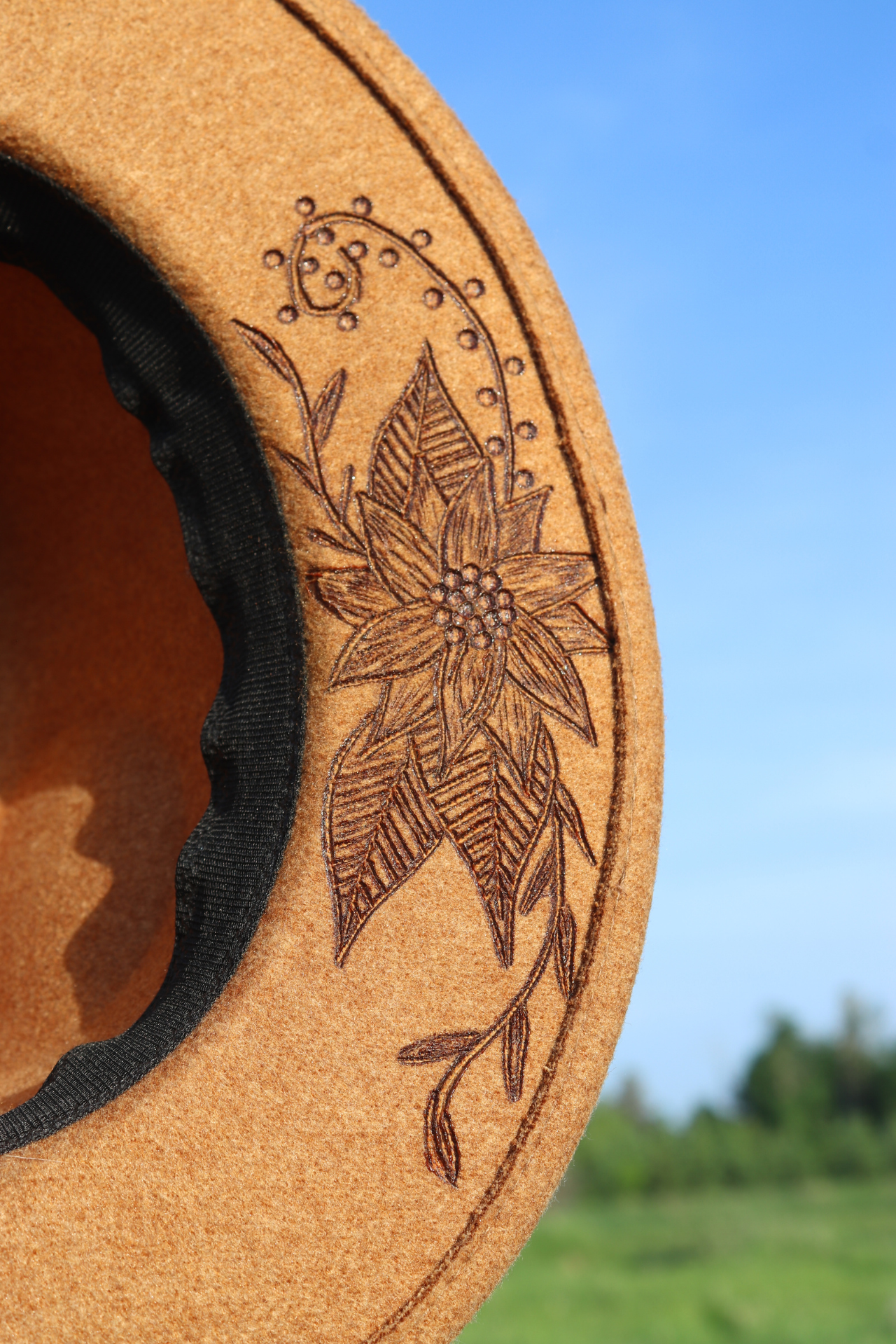 Khaki Sunflower Hat