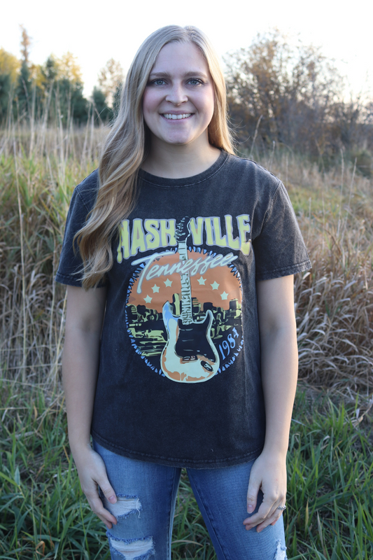 Black Washed Nashville T-shirt