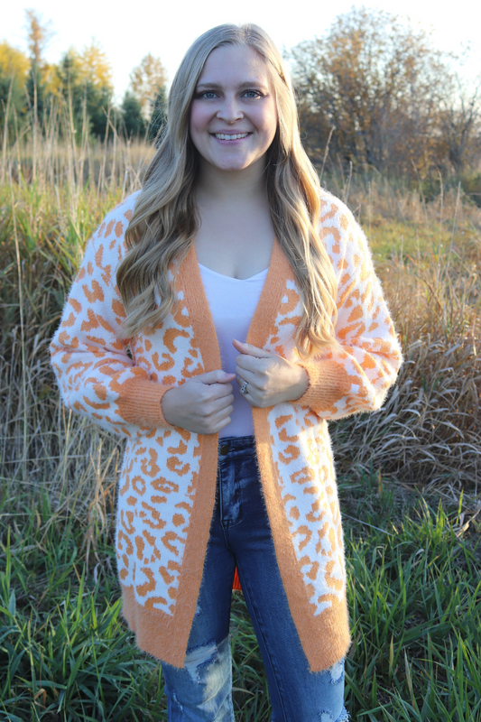 Soft Knit Leopard Cardigan