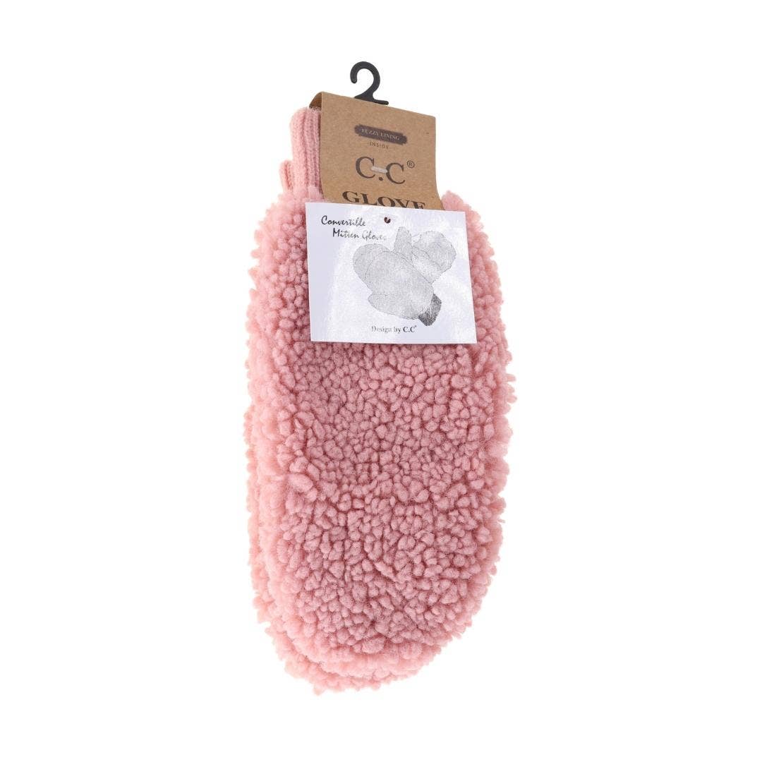 Pink Sherpa CC Mittens