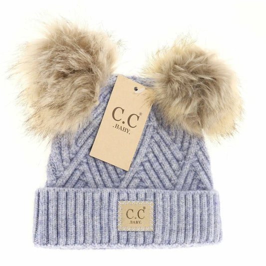 Blue Mix Baby Beanie