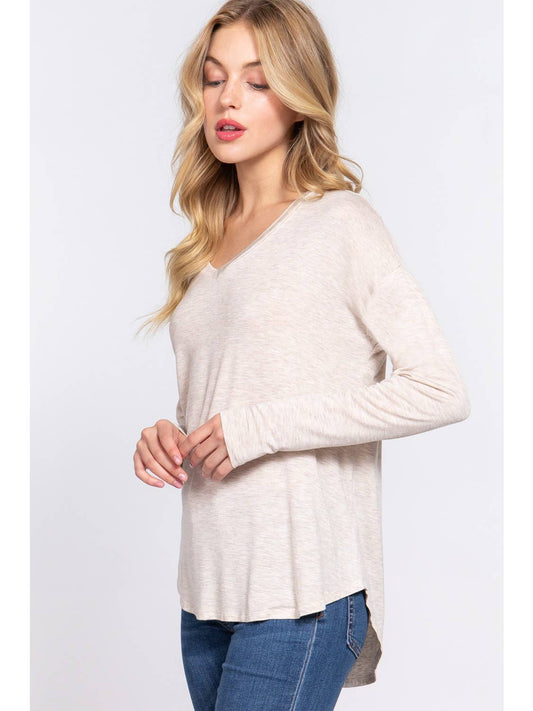 Oatmeal Long Sleeve Dolman
