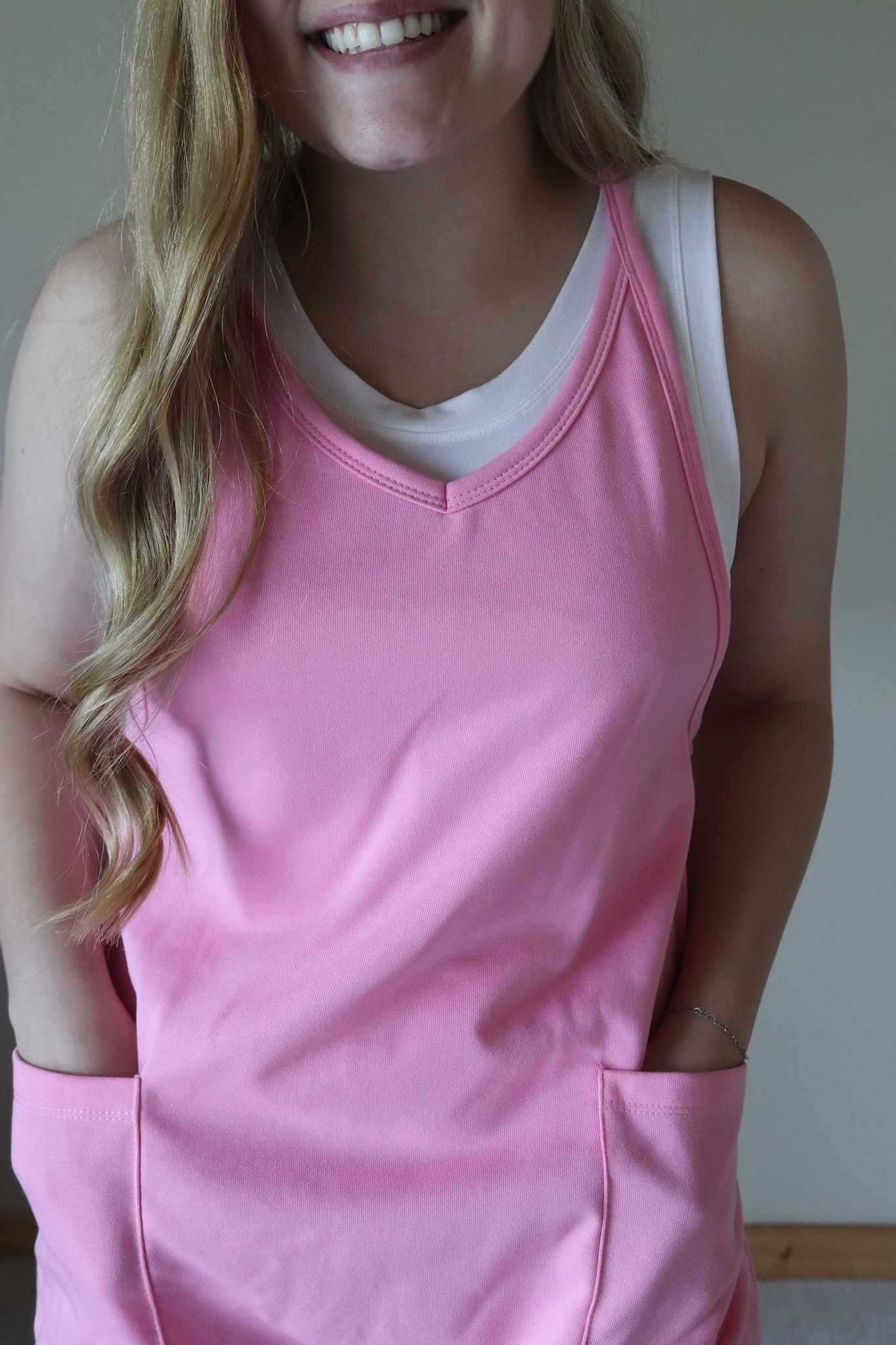 Pink Jersey Knit Romper