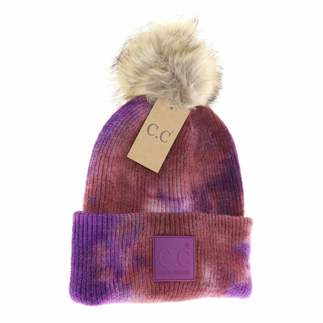 Iris/Ginger Tie Dye Pom CC Beanie