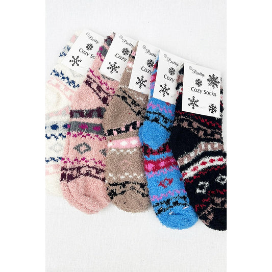 Assorted Winter Cozy Socks