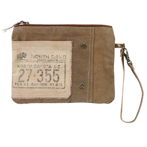 North Dakota License Plate Clutch