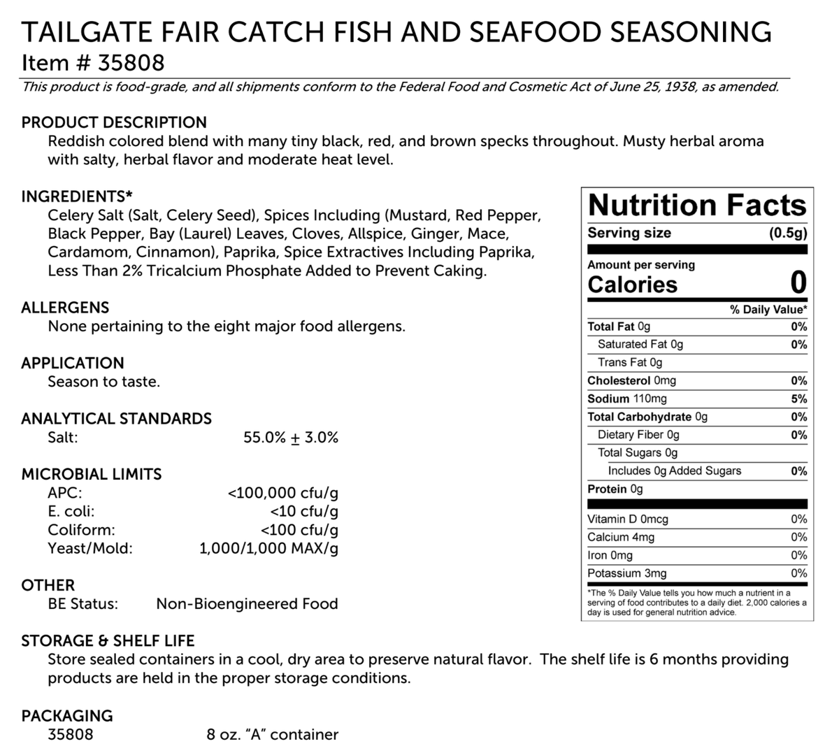 Tailgate Spices: Fair Catch