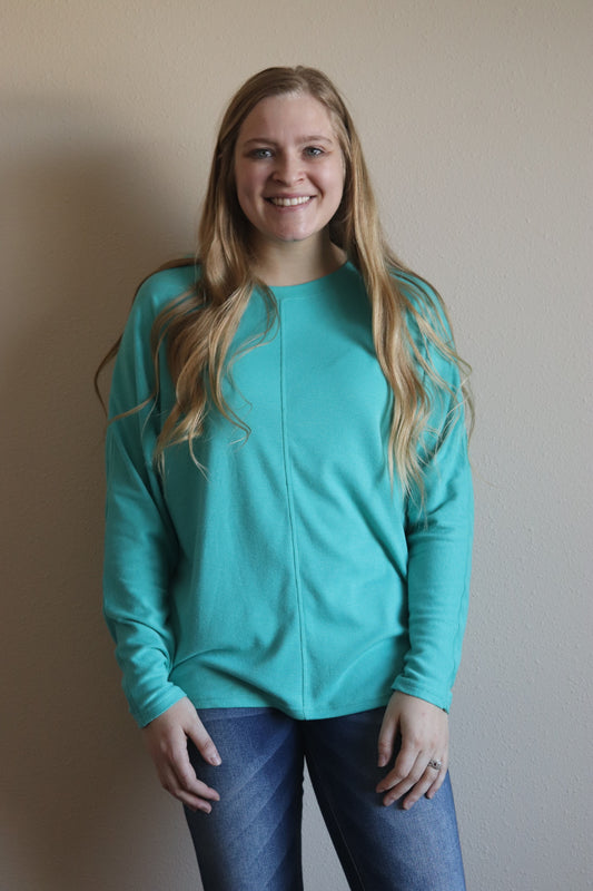 Teal Long Sleeve Top